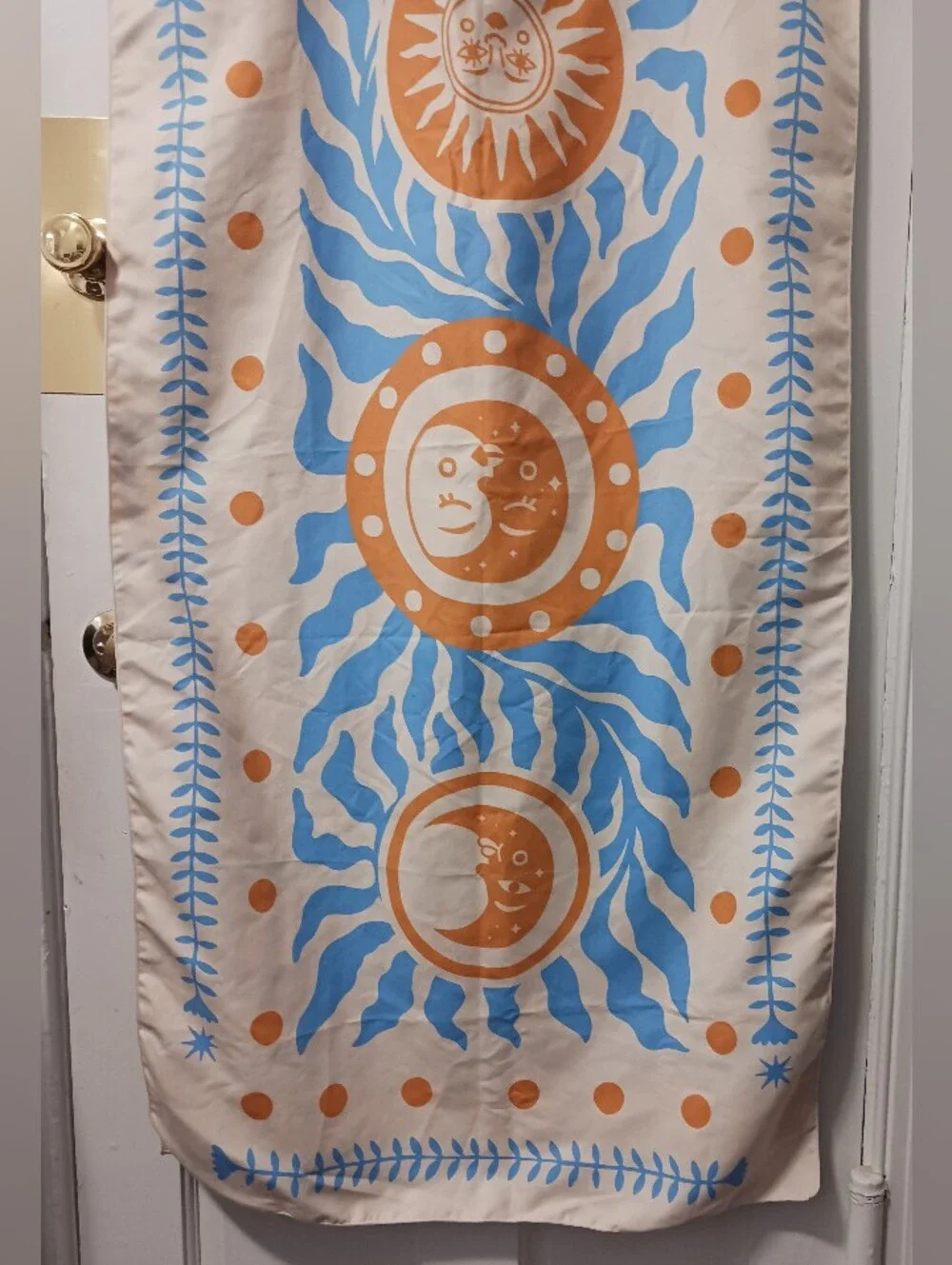 Sea Glow Moon Phases Towel 53x26.5in NWOT